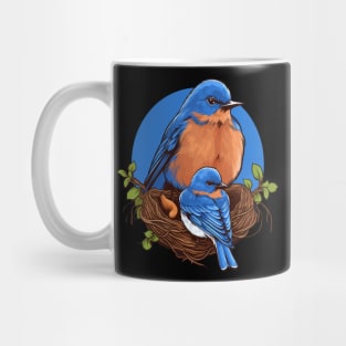 Eastern Bluebird Fathers Day Mug